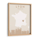 Lyon - Mapas del corazón de la ciudad 43 - Emiliano Deificus | Cuadro decorativo de Canvas Lab