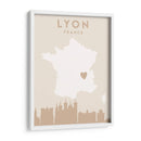 Lyon - Mapas del corazón de la ciudad 43 - Emiliano Deificus | Cuadro decorativo de Canvas Lab