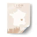 Lyon - Mapas del corazón de la ciudad 43 - Emiliano Deificus | Cuadro decorativo de Canvas Lab