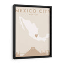 Mexico City - Mapas del corazón de la ciudad 52 - Emiliano Deificus | Cuadro decorativo de Canvas Lab