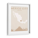 Mexico City - Mapas del corazón de la ciudad 52 - Emiliano Deificus | Cuadro decorativo de Canvas Lab