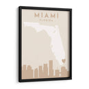 Miami - Mapas del corazón de la ciudad 53 - Emiliano Deificus | Cuadro decorativo de Canvas Lab