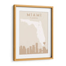 Miami - Mapas del corazón de la ciudad 53 - Emiliano Deificus | Cuadro decorativo de Canvas Lab