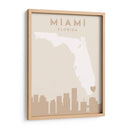 Miami - Mapas del corazón de la ciudad 53 - Emiliano Deificus | Cuadro decorativo de Canvas Lab