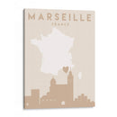 Marseille - Mapas del corazón de la ciudad 48 - Emiliano Deificus | Cuadro decorativo de Canvas Lab