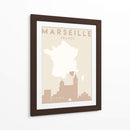 Marseille - Mapas del corazón de la ciudad 48 - Emiliano Deificus | Cuadro decorativo de Canvas Lab