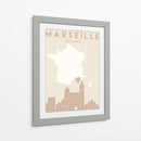 Marseille - Mapas del corazón de la ciudad 48 - Emiliano Deificus | Cuadro decorativo de Canvas Lab