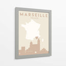 Marseille - Mapas del corazón de la ciudad 48 - Emiliano Deificus | Cuadro decorativo de Canvas Lab