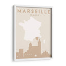 Marseille - Mapas del corazón de la ciudad 48 - Emiliano Deificus | Cuadro decorativo de Canvas Lab