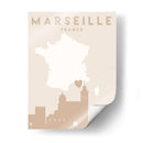 Marseille - Mapas del corazón de la ciudad 48 - Emiliano Deificus | Cuadro decorativo de Canvas Lab