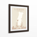 Lisbon - Mapas del corazón de la ciudad 39 - Emiliano Deificus | Cuadro decorativo de Canvas Lab