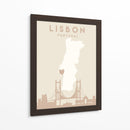 Lisbon - Mapas del corazón de la ciudad 39 - Emiliano Deificus | Cuadro decorativo de Canvas Lab