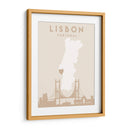 Lisbon - Mapas del corazón de la ciudad 39 - Emiliano Deificus | Cuadro decorativo de Canvas Lab