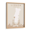 Lisbon - Mapas del corazón de la ciudad 39 - Emiliano Deificus | Cuadro decorativo de Canvas Lab