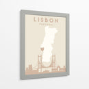 Lisbon - Mapas del corazón de la ciudad 39 - Emiliano Deificus | Cuadro decorativo de Canvas Lab