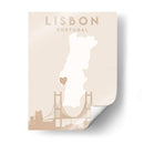 Lisbon - Mapas del corazón de la ciudad 39 - Emiliano Deificus | Cuadro decorativo de Canvas Lab
