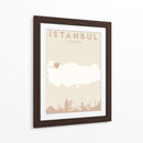 Istanbul - Mapas del corazón de la ciudad 35 - Emiliano Deificus | Cuadro decorativo de Canvas Lab