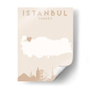 Istanbul - Mapas del corazón de la ciudad 35 - Emiliano Deificus | Cuadro decorativo de Canvas Lab