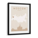 Moscow - Mapas del corazón de la ciudad 56 - Emiliano Deificus | Cuadro decorativo de Canvas Lab