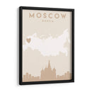 Moscow - Mapas del corazón de la ciudad 56 - Emiliano Deificus | Cuadro decorativo de Canvas Lab