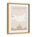 Moscow - Mapas del corazón de la ciudad 56 - Emiliano Deificus | Cuadro decorativo de Canvas Lab
