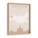 Moscow - Mapas del corazón de la ciudad 56 - Emiliano Deificus | Cuadro decorativo de Canvas Lab