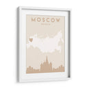 Moscow - Mapas del corazón de la ciudad 56 - Emiliano Deificus | Cuadro decorativo de Canvas Lab