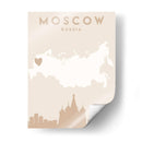 Moscow - Mapas del corazón de la ciudad 56 - Emiliano Deificus | Cuadro decorativo de Canvas Lab