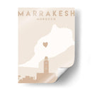Marrakesh - Mapas del corazón de la ciudad 47 - Emiliano Deificus | Cuadro decorativo de Canvas Lab