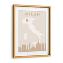 Milan - Mapas del corazón de la ciudad 54 - Emiliano Deificus | Cuadro decorativo de Canvas Lab