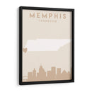 Memphis - Mapas del corazón de la ciudad 51 - Emiliano Deificus | Cuadro decorativo de Canvas Lab