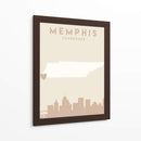 Memphis - Mapas del corazón de la ciudad 51 - Emiliano Deificus | Cuadro decorativo de Canvas Lab