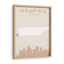 Memphis - Mapas del corazón de la ciudad 51 - Emiliano Deificus | Cuadro decorativo de Canvas Lab