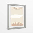 Memphis - Mapas del corazón de la ciudad 51 - Emiliano Deificus | Cuadro decorativo de Canvas Lab
