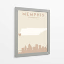 Memphis - Mapas del corazón de la ciudad 51 - Emiliano Deificus | Cuadro decorativo de Canvas Lab