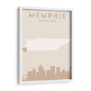 Memphis - Mapas del corazón de la ciudad 51 - Emiliano Deificus | Cuadro decorativo de Canvas Lab