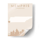 Memphis - Mapas del corazón de la ciudad 51 - Emiliano Deificus | Cuadro decorativo de Canvas Lab