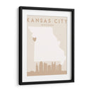 Kansas City - Mapas del corazón de la ciudad 36 - Emiliano Deificus | Cuadro decorativo de Canvas Lab