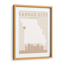 Kansas City - Mapas del corazón de la ciudad 36 - Emiliano Deificus | Cuadro decorativo de Canvas Lab
