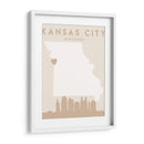 Kansas City - Mapas del corazón de la ciudad 36 - Emiliano Deificus | Cuadro decorativo de Canvas Lab