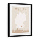 Munich - Mapas del corazón de la ciudad 57 - Emiliano Deificus | Cuadro decorativo de Canvas Lab