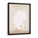 Munich - Mapas del corazón de la ciudad 57 - Emiliano Deificus | Cuadro decorativo de Canvas Lab