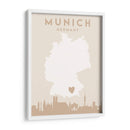 Munich - Mapas del corazón de la ciudad 57 - Emiliano Deificus | Cuadro decorativo de Canvas Lab