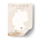 Munich - Mapas del corazón de la ciudad 57 - Emiliano Deificus | Cuadro decorativo de Canvas Lab