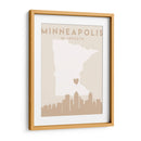 Minneapolis - Mapas del corazón de la ciudad 55 - Emiliano Deificus | Cuadro decorativo de Canvas Lab