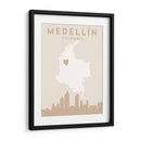 Medellín - Mapas del corazón de la ciudad 49 - Emiliano Deificus | Cuadro decorativo de Canvas Lab