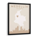 Medellín - Mapas del corazón de la ciudad 49 - Emiliano Deificus | Cuadro decorativo de Canvas Lab