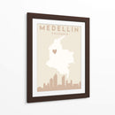Medellín - Mapas del corazón de la ciudad 49 - Emiliano Deificus | Cuadro decorativo de Canvas Lab