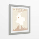 Medellín - Mapas del corazón de la ciudad 49 - Emiliano Deificus | Cuadro decorativo de Canvas Lab