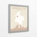 Medellín - Mapas del corazón de la ciudad 49 - Emiliano Deificus | Cuadro decorativo de Canvas Lab